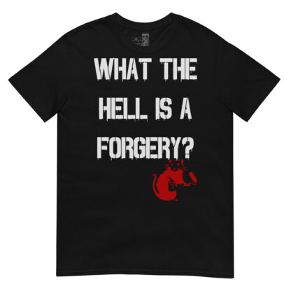 Banksy Style Short-Sleeve Forgery T-Shirt - Image 2