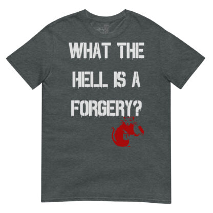 Banksy Style Short-Sleeve Forgery T-Shirt - Image 4