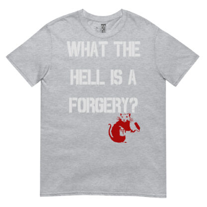 Banksy Style Short-Sleeve Forgery T-Shirt - Image 5