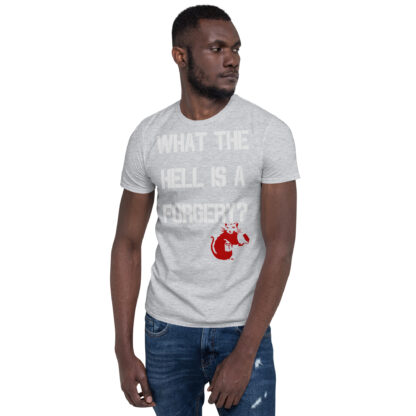 Banksy Style Short-Sleeve Forgery T-Shirt - Image 9