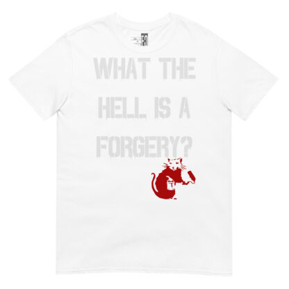 Banksy Style Short-Sleeve Forgery T-Shirt - Image 6