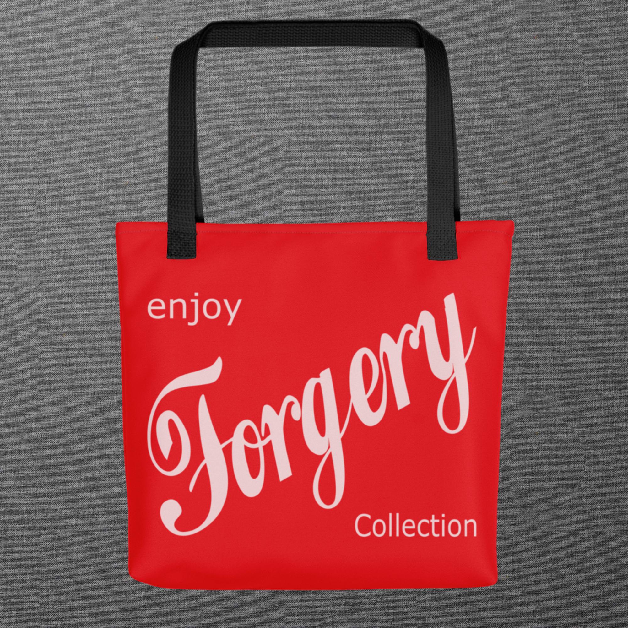 Enjoy Forgery Collection Red Tote bag