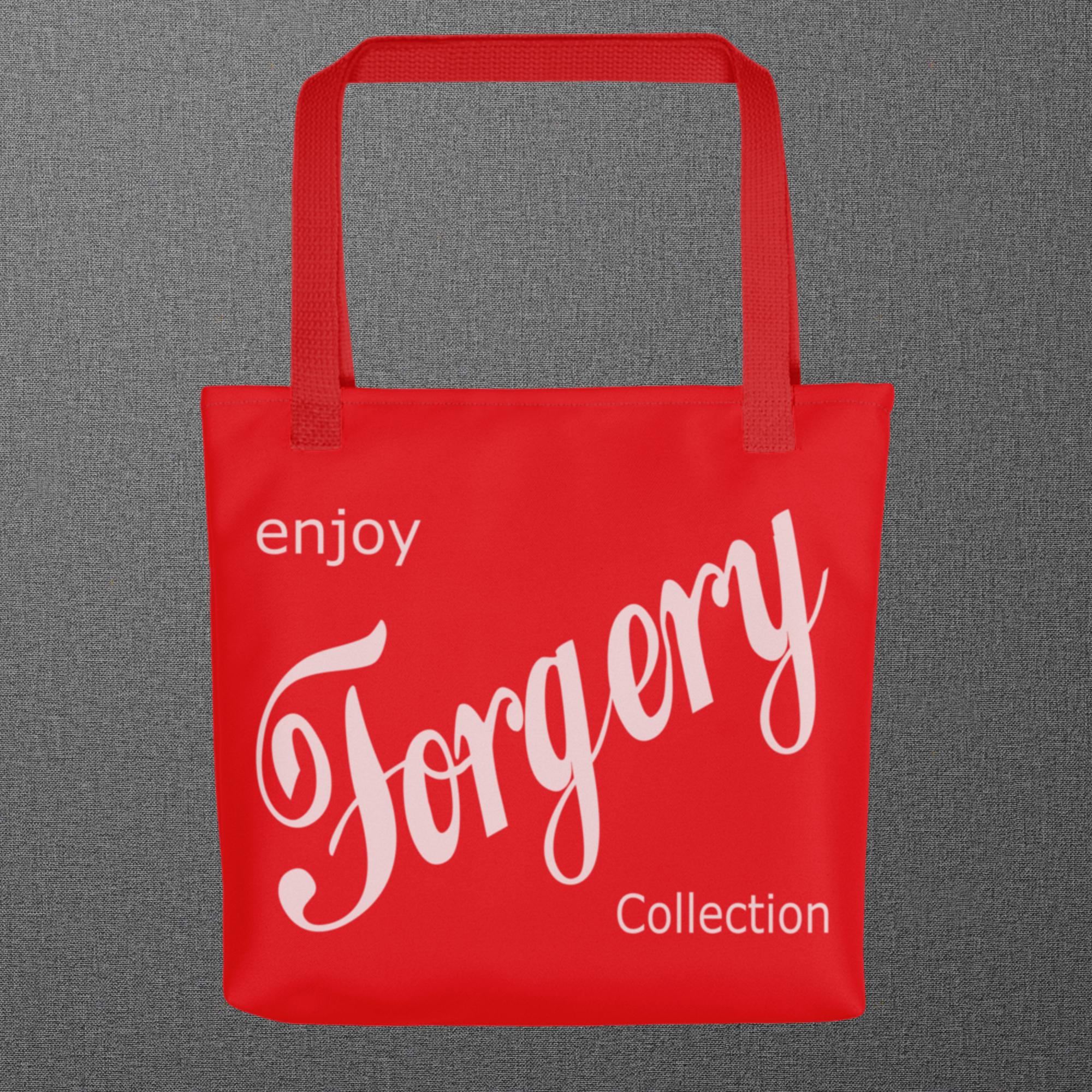 Enjoy Forgery Collection Red Tote bag - Image 2