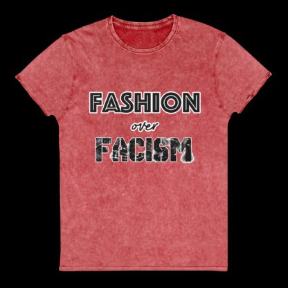Fashion Over Facism - Denim T-Shirt - Image 4