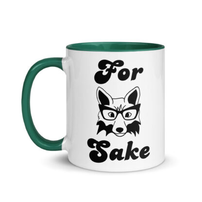 For Fox Sake - Coffee Mug with Colored Inside - Image 8