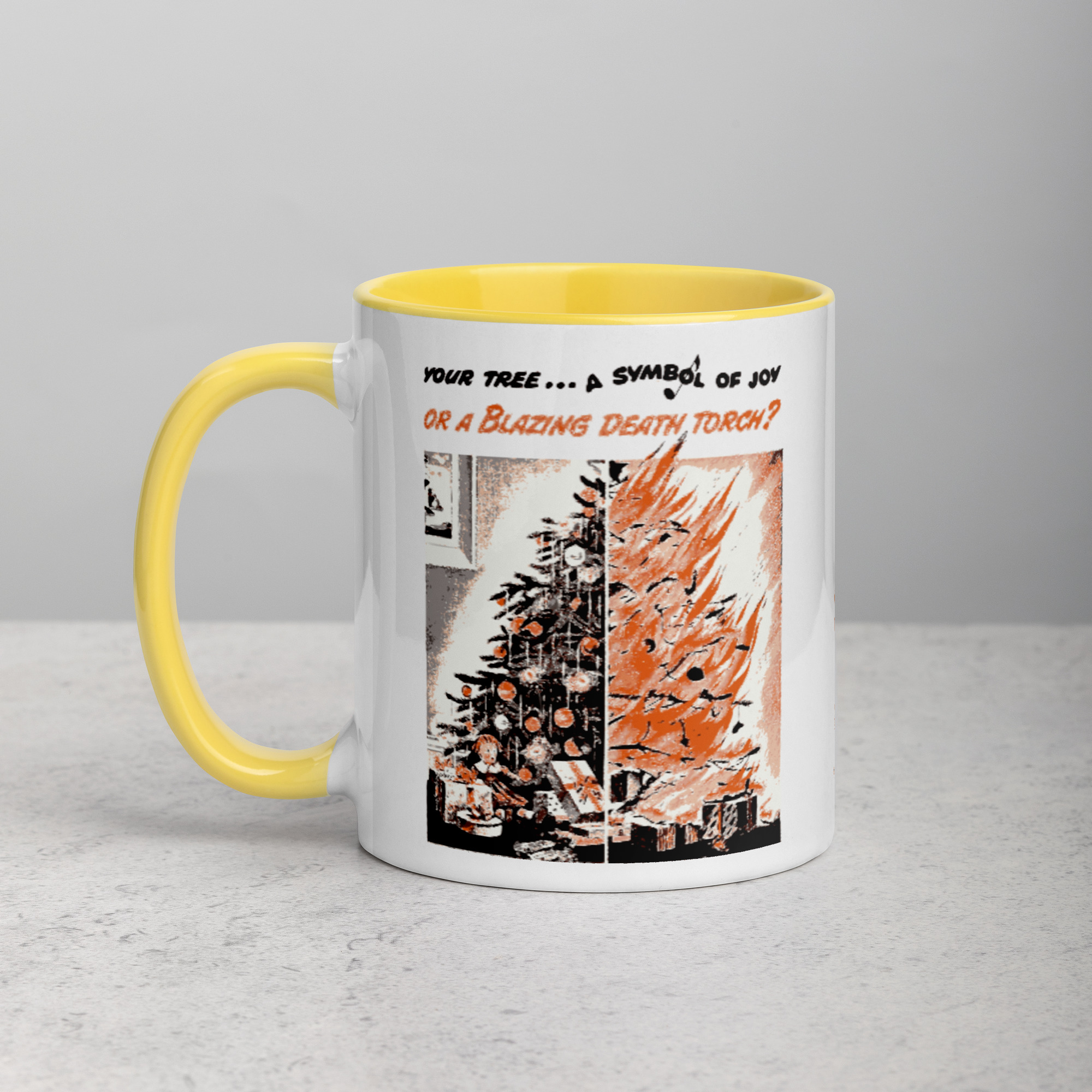 Blazing Death Torch Christmas Tree Coffee Mug with Color Inside - Image 11