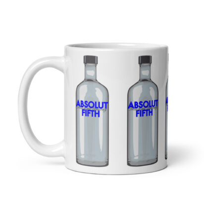 Absolut Fifth White Coffee Mug - Vodka Parody - Image 2