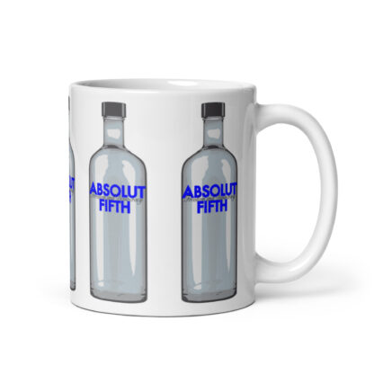 Absolut Fifth White Coffee Mug - Vodka Parody
