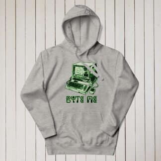 Byte Me - Vintage Computer Hoodie