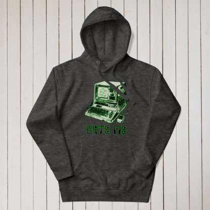 Byte Me - Vintage Computer Hoodie - Image 3