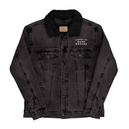School of Hard Knocks - Embroidered Denim Sherpa Jacket