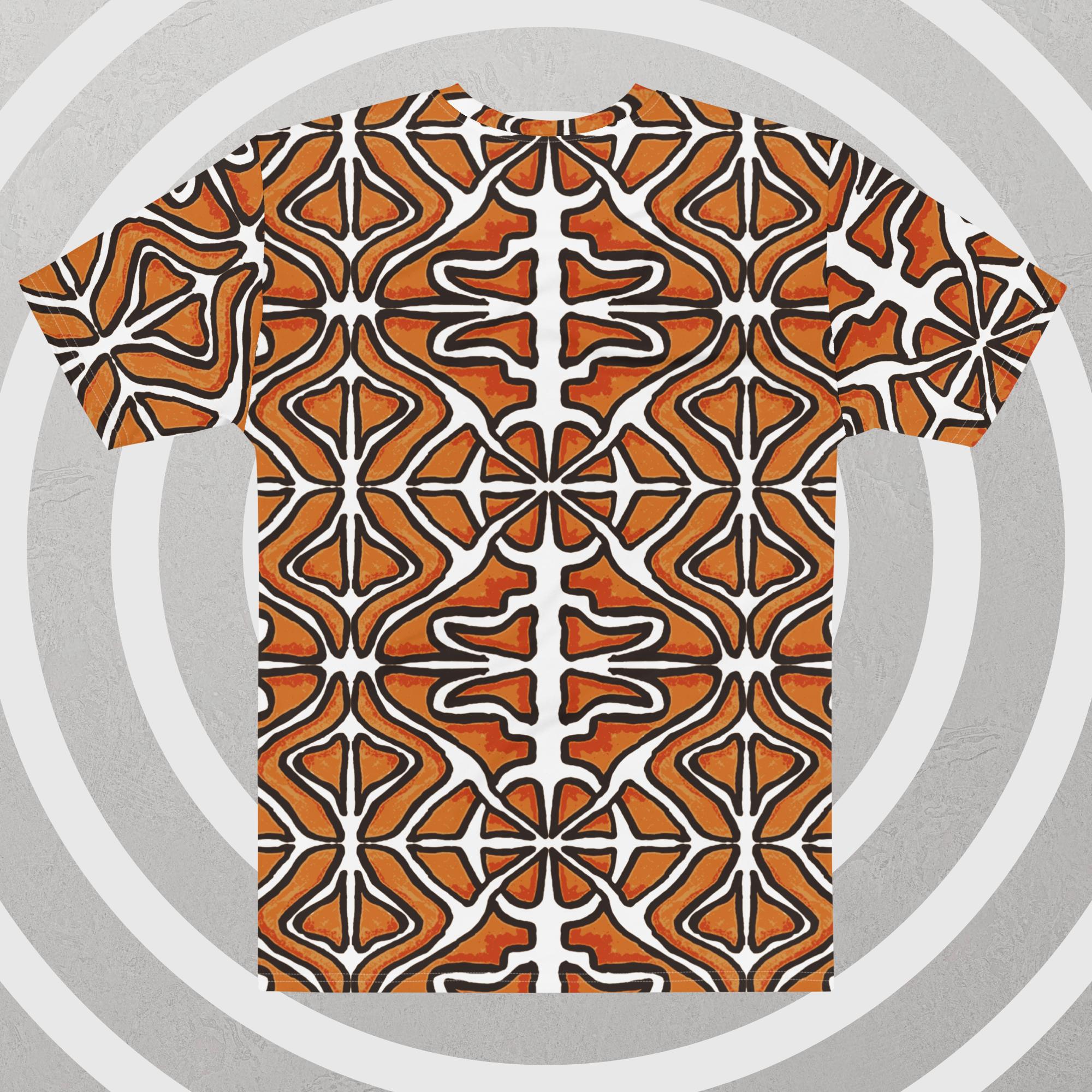 Orange Kaleidoscope All Over T-Shirt - Image 2