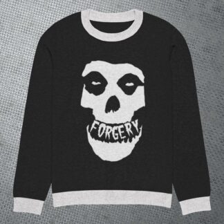 Forgery Fiend Knitted Crew Neck Sweater