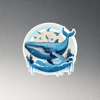 Graffiti Whale Magnet