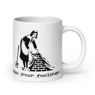 White glossy mug
