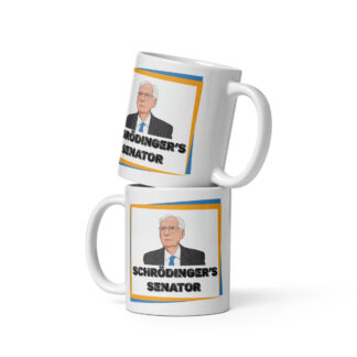 Schrödinger's Senator - White Mitch McConnell Coffee Mug